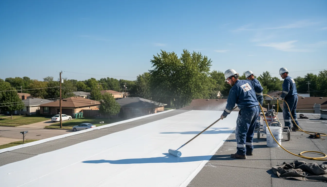 Commercial roof coating in Villa Grande, CA near me